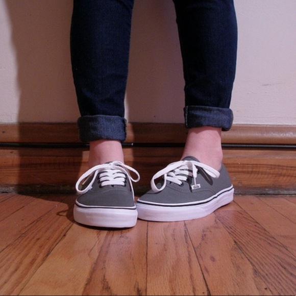 Vans Shoes - Grey vans size 8 women 6.5 men